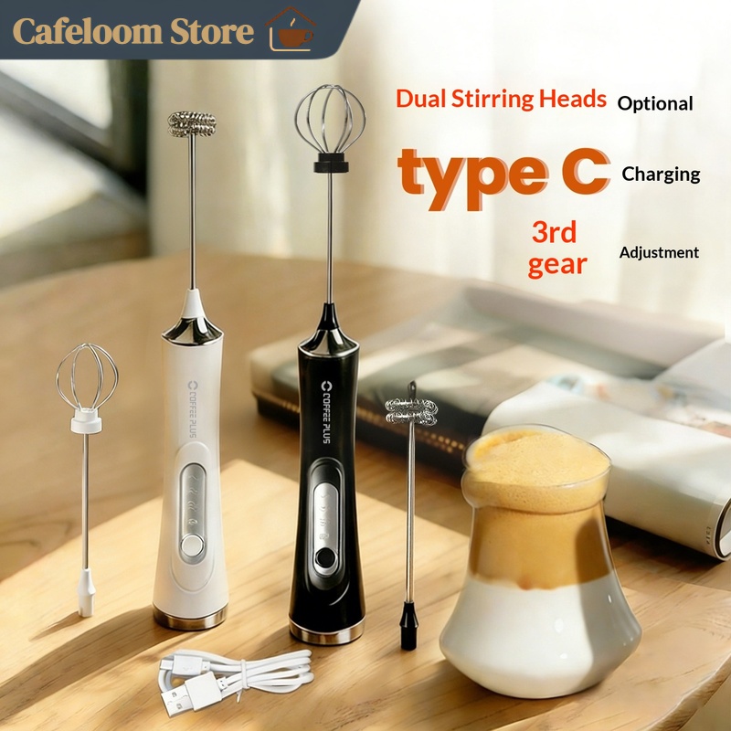 Electric Milk Frother Handheld - 커피 플러스 휴대용 전기 우유 거품기,
