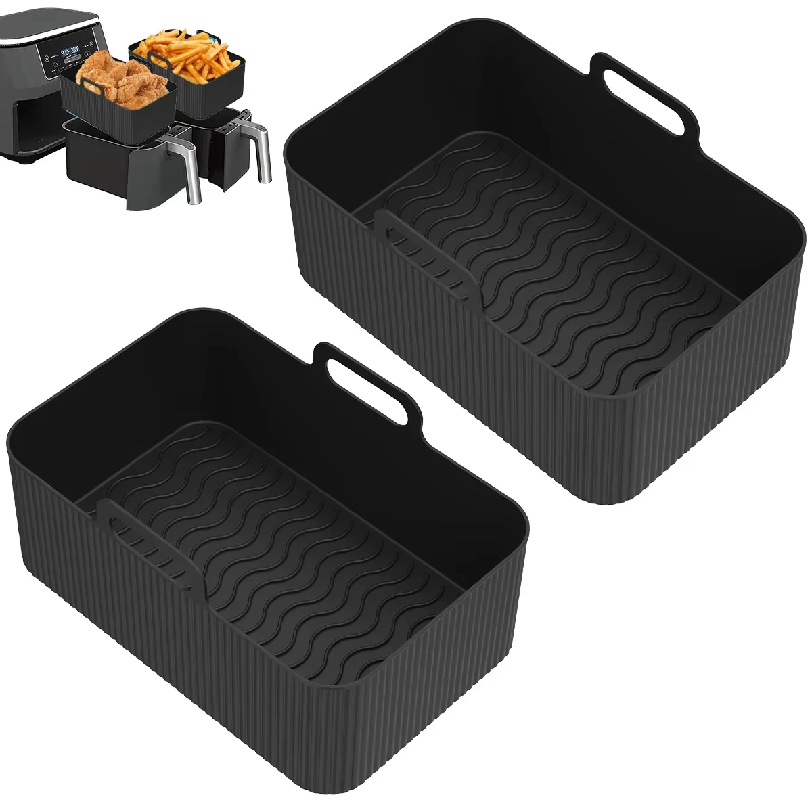 Air Fryer Silicone Pot Liner - 2Pcs 에어 프라이어 실리콘 냄비 에어