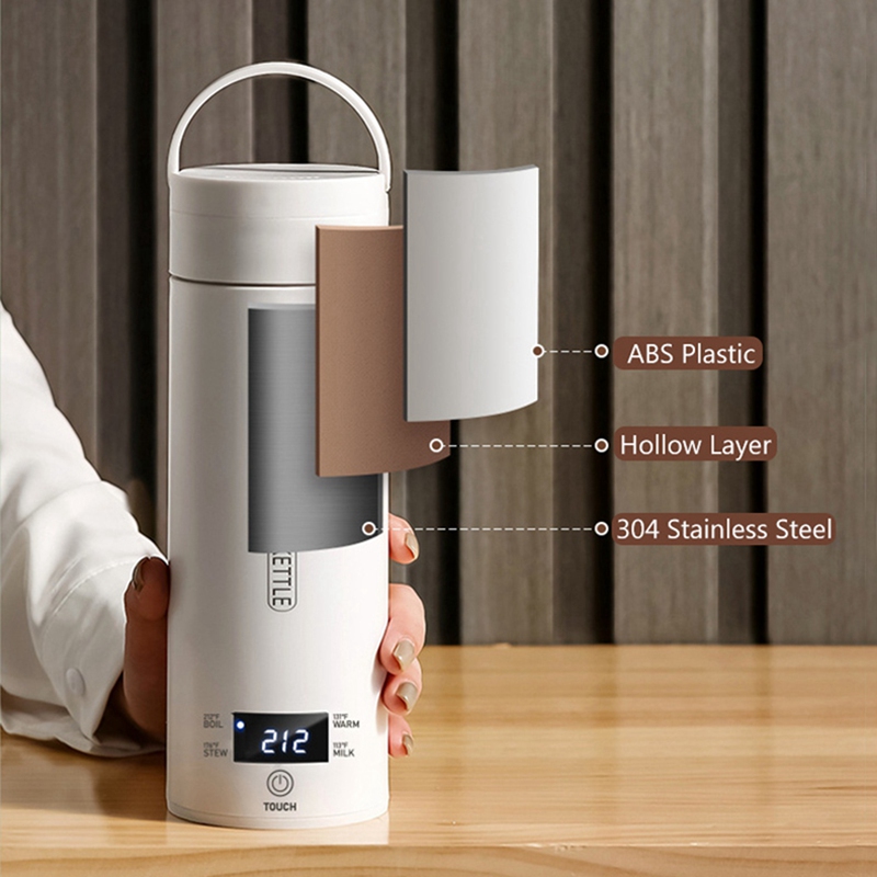 Electric Kettle Temperature Control - DT39 휴대용 여행용 전기 주전자 4단계