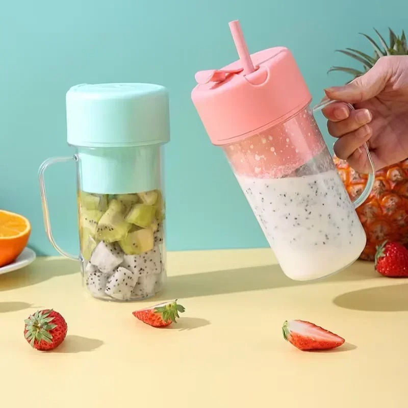 휴대용 USB 충전식 미니 블렌더 쥬서 컵, 빨대 포함 - Portable Blender Usb Rechargeable 리뷰 및 가격