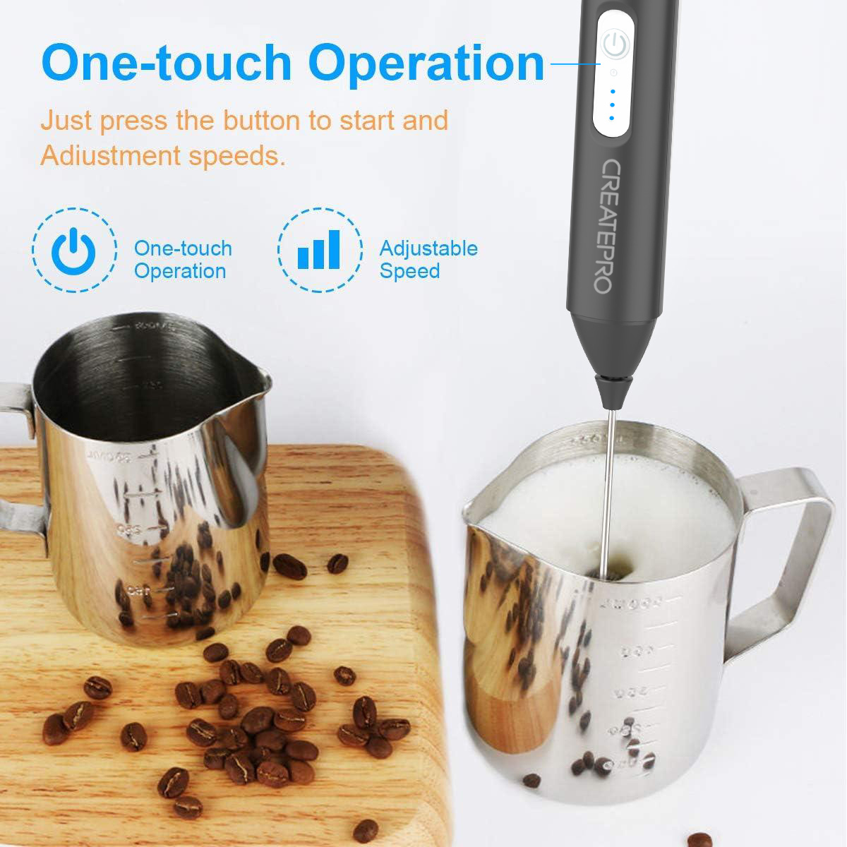 충전식 우유 거품기 자동 핸드헬드 폼 메이커 전기 우유 - Electric Milk Frother Handheld 리뷰 및 가격