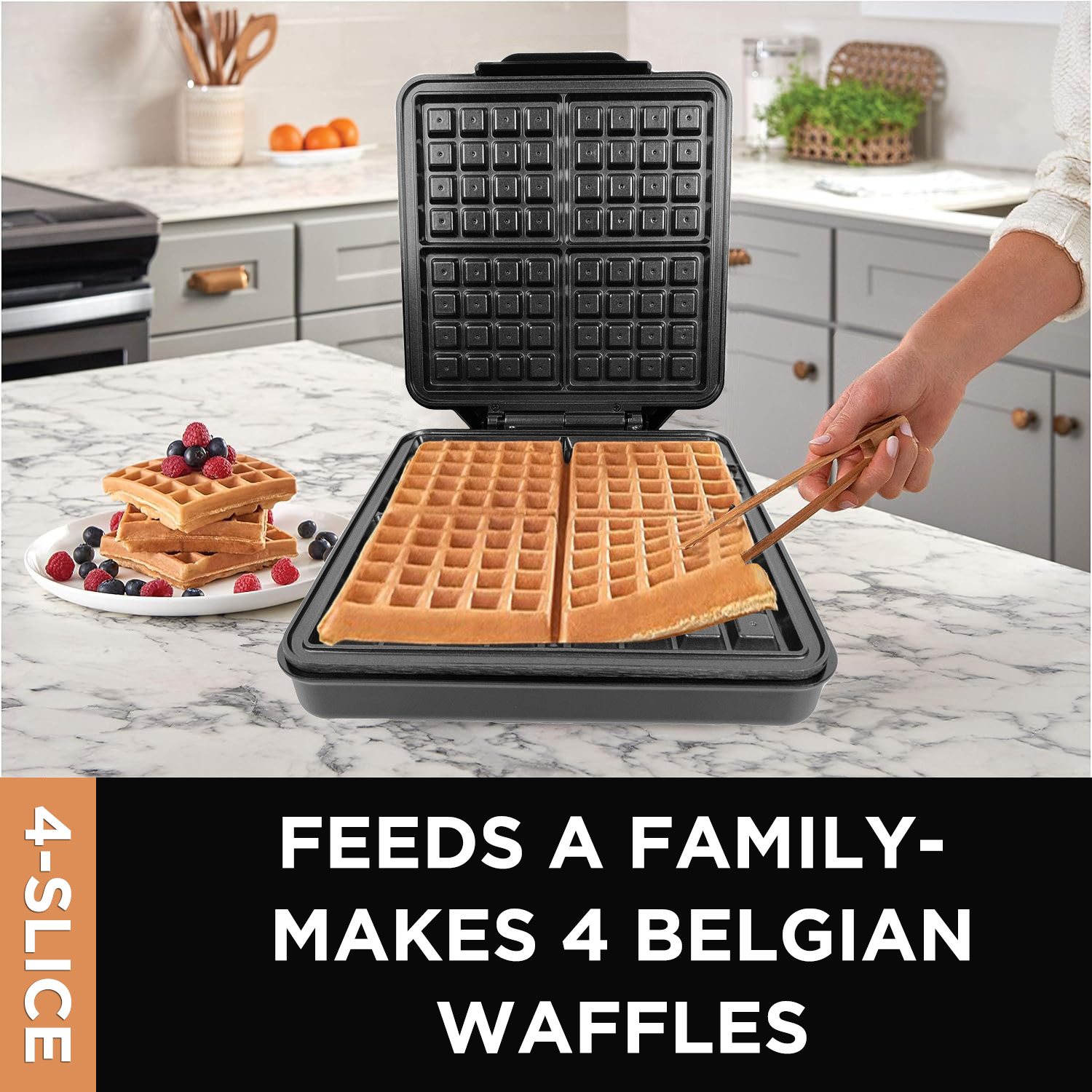 미니 자동 1200W 4슬라이스 듀얼존 논스틱 친환경  - Mini Waffle Maker Machine 리뷰 및 가격