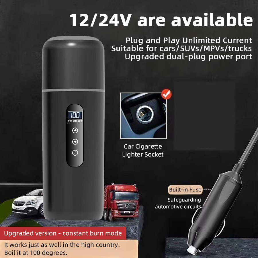 12V 24V 자동차 가열 컵 500ml 온도 조절 가 - Electric Kettle Temperature Control 리뷰 및 가격