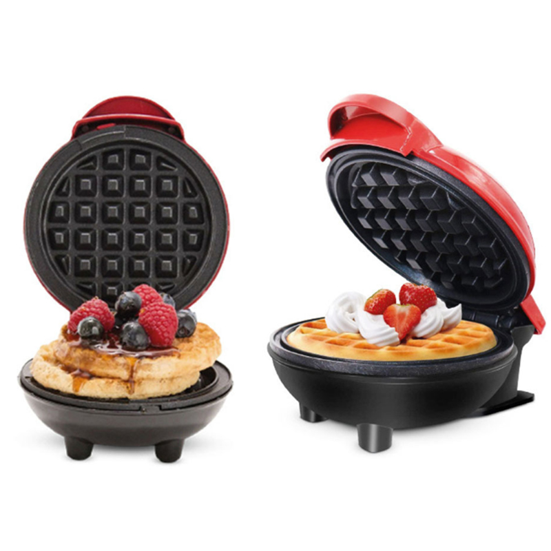 미국 플러그 휴대용 미니 전기 와플 메이커 논스틱 팬  - Mini Waffle Maker Machine 리뷰 및 가격
