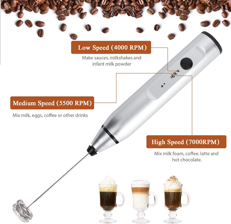 USB 전기 메이커가있는 미니 전기 핸드 헬드 우유 F - Portable Blender Usb Rechargeable 리뷰 및 가격