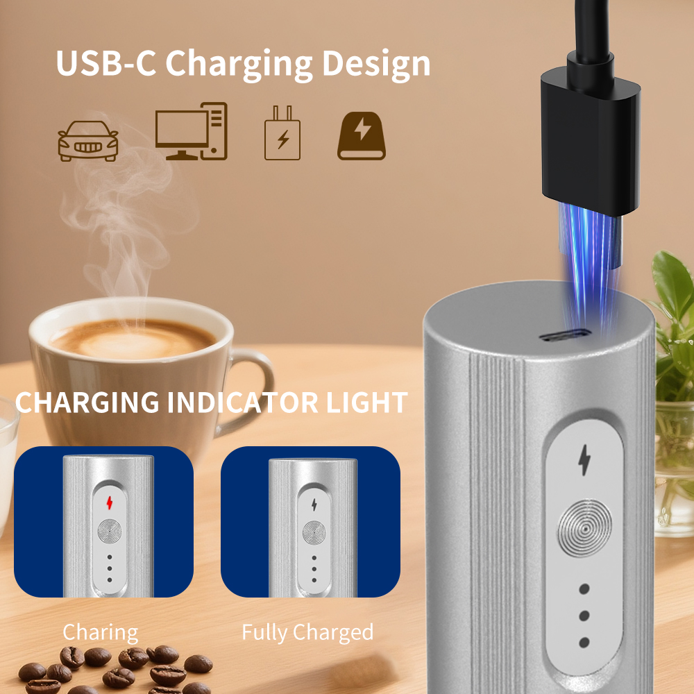 클리톤 전기 도금 실버 USB-C 충전식 3단 속도 조 - Portable Blender Usb Rechargeable 리뷰 및 가격