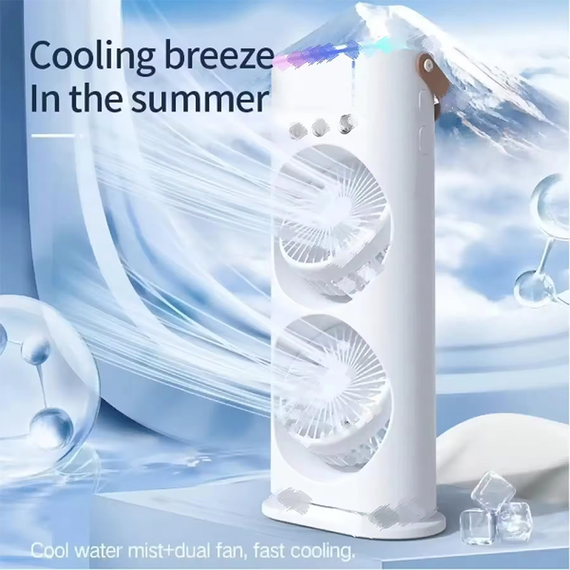 3 in 1 더블 헤드 스프레이 미스트 팬 휴대용 에어 - Portable Blender Usb Rechargeable 리뷰 및 가격