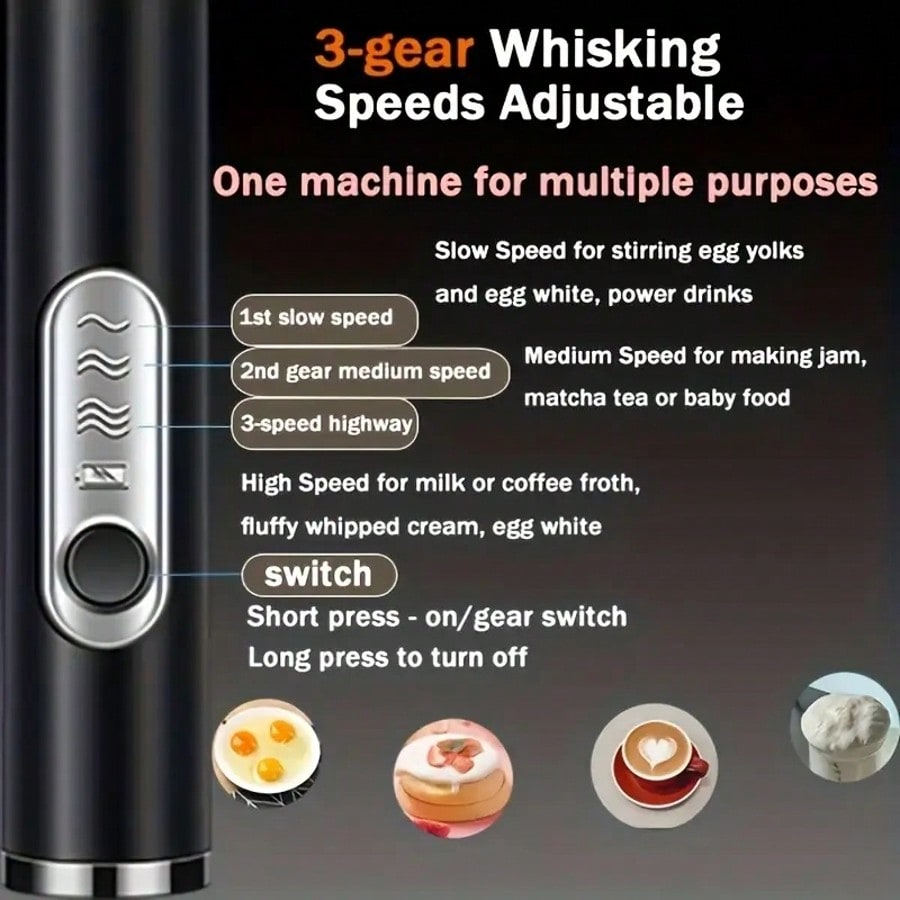 1팩 휴대용 전기 믹서, 계란 거품기, 우유 거품기,  - Electric Milk Frother Handheld 리뷰 및 가격