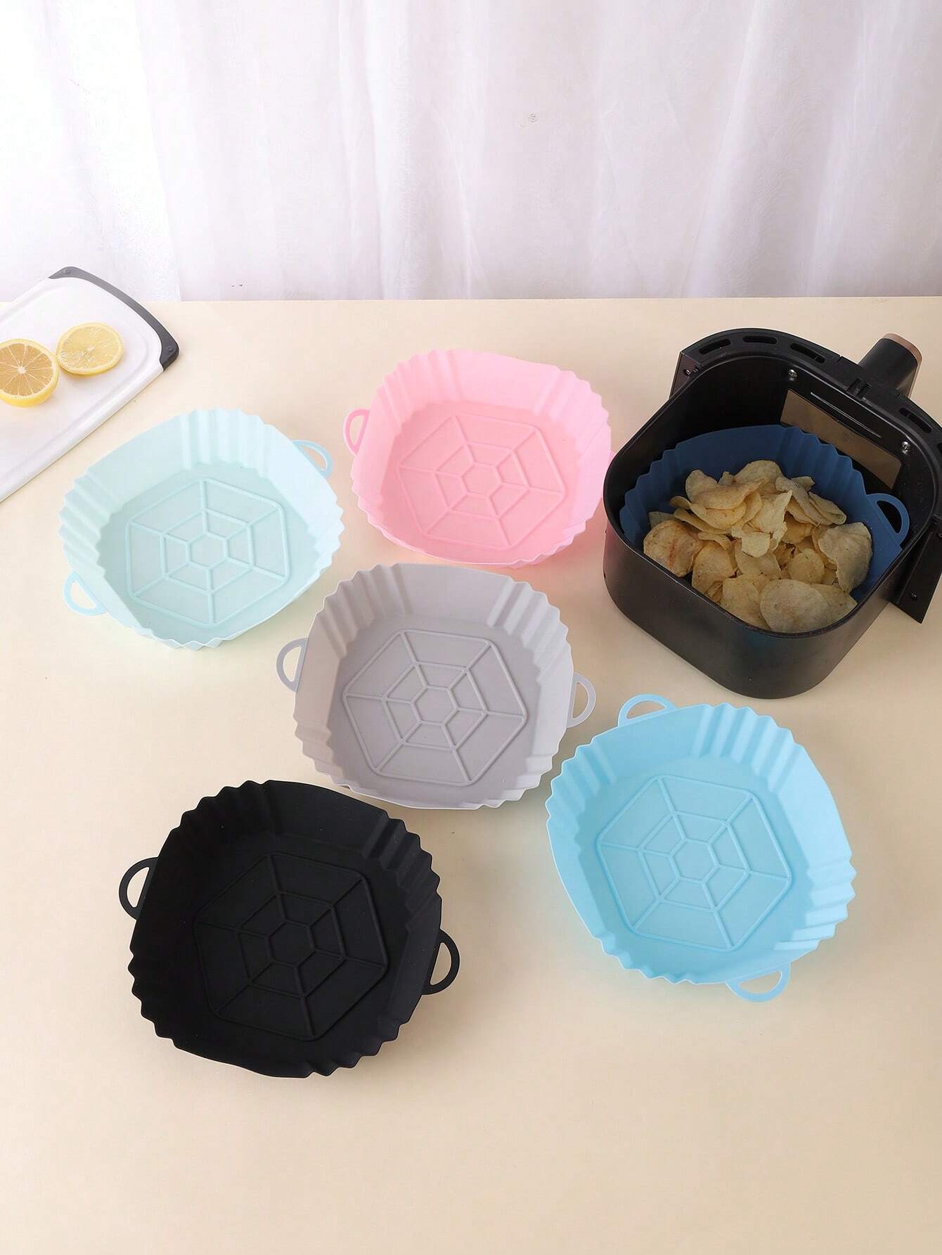 에어프라이어 실리콘 냄비 1개, 에어프라이어용 모던 냄 - Air Fryer Silicone Pot Liner 리뷰 및 가격