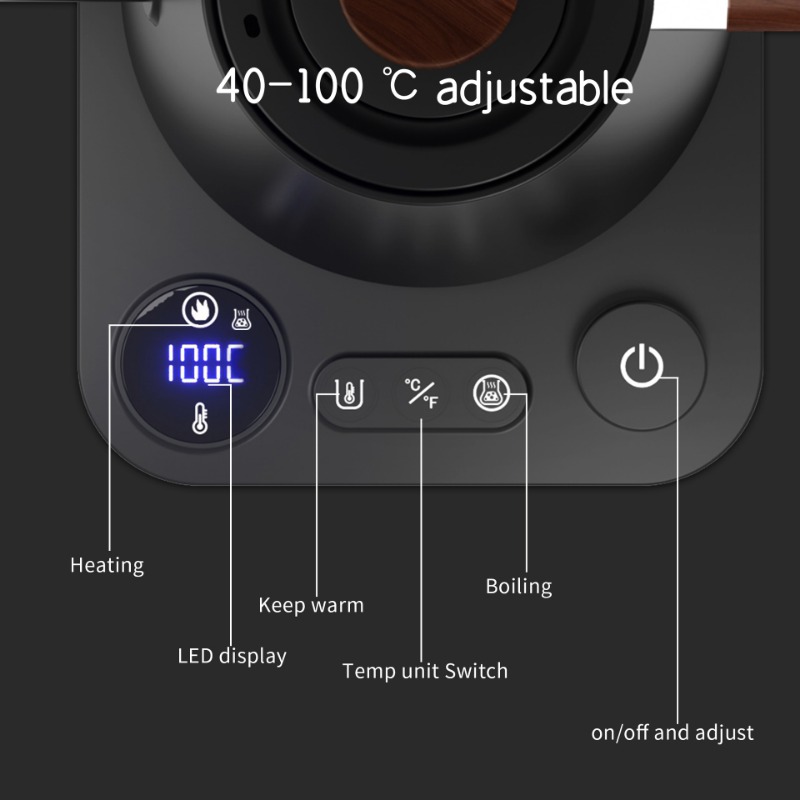 1200와트 지능형 일정 온도 전기 주전자 구스넥 포트 - Electric Kettle Temperature Control 리뷰 및 가격
