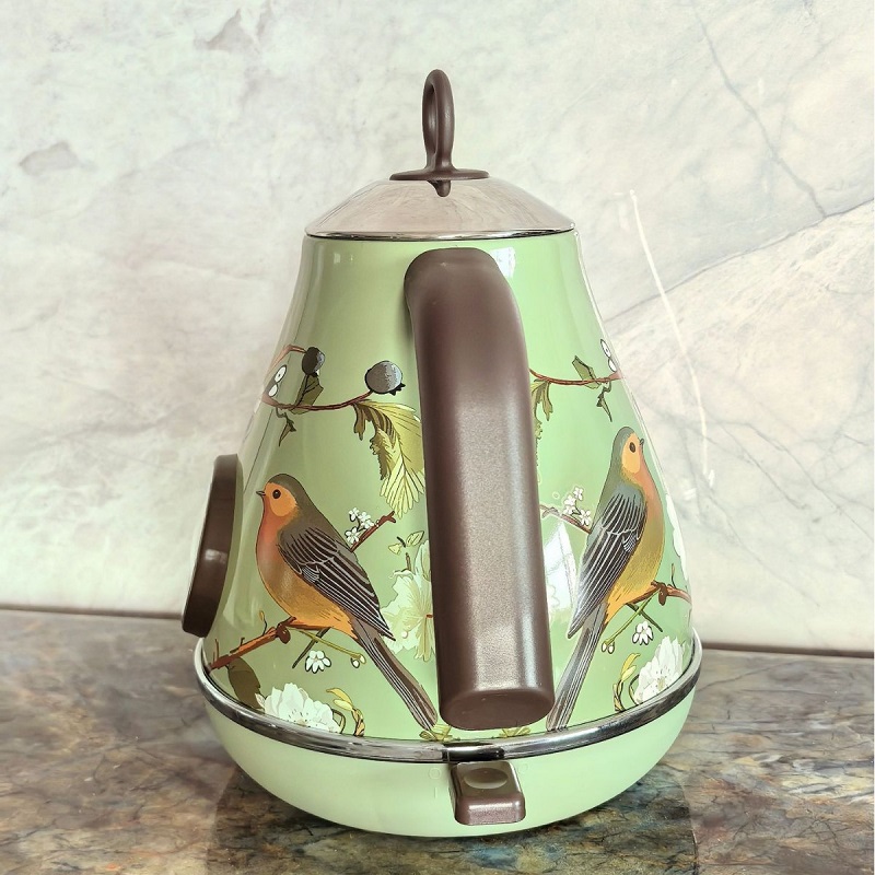 1.7L 레트로 핑크 플로럴 전기 주전자 1850W 3 - Electric Kettle Temperature Control 리뷰 및 가격
